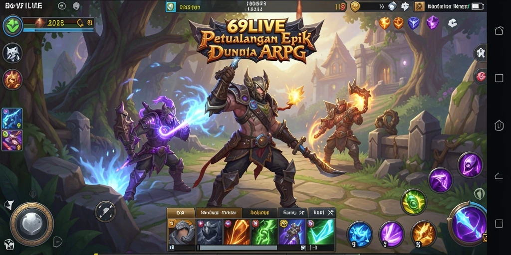 Tampilan seru dari gameplay ARPG di 69LIVE.