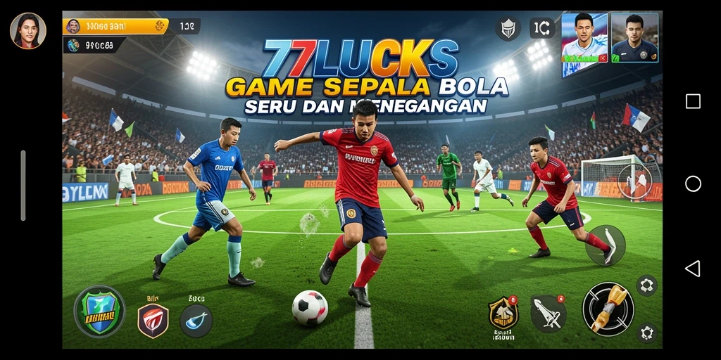 Screenshot gameplay 77LUCKS yang menunjukkan aksi seru di lapangan.