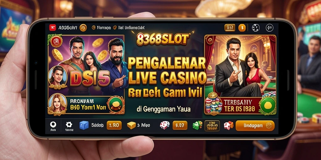 Screenshot 8368SLOT menampilkan gameplay live dealer yang mendebarkan.