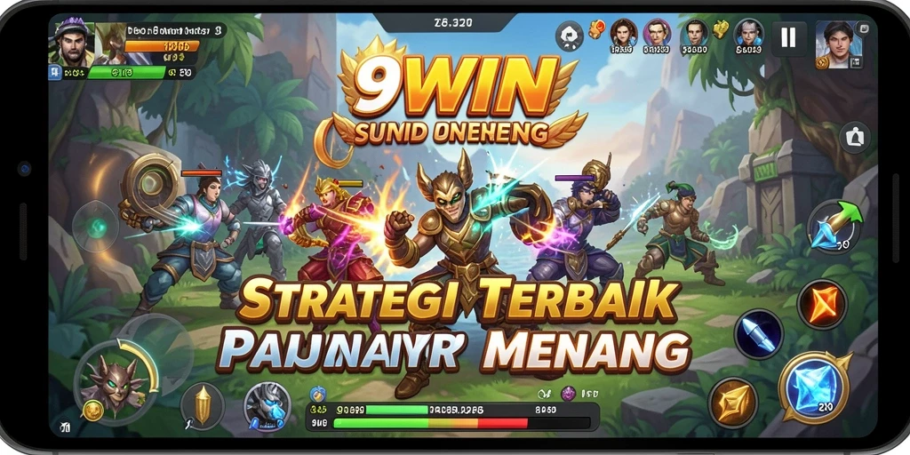 Tangkapan layar gameplay 9WIN yang menampilkan strategi dan pertempuran.
