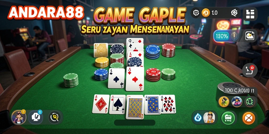 Gameplay seru Gaple di ANDARA88 dengan grafis menarik.