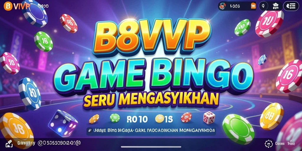 Tampilan gameplay seru dari B8VIP yang penuh interaksi dan keseruan Bingo.