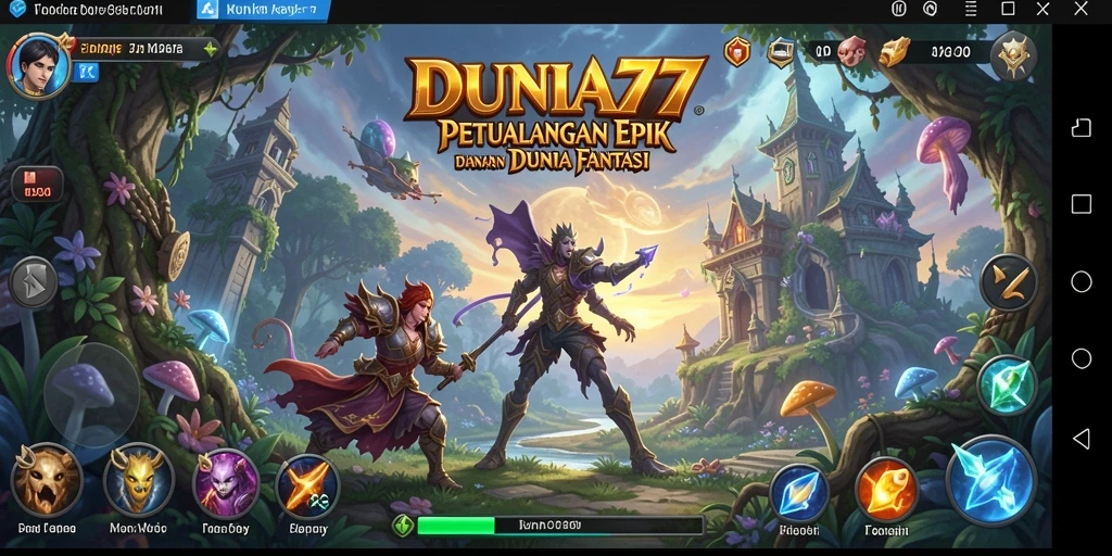 Tampilan Gameplay DUNIA77 yang memukau dan mendebarkan.