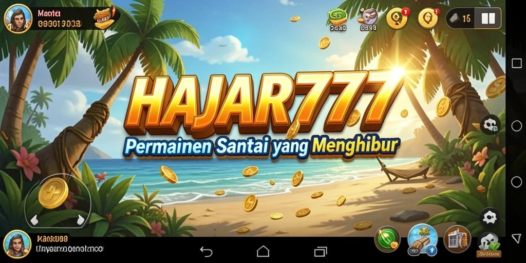 Tampilan permainan HAJAR777 yang cerah dan menggembirakan.