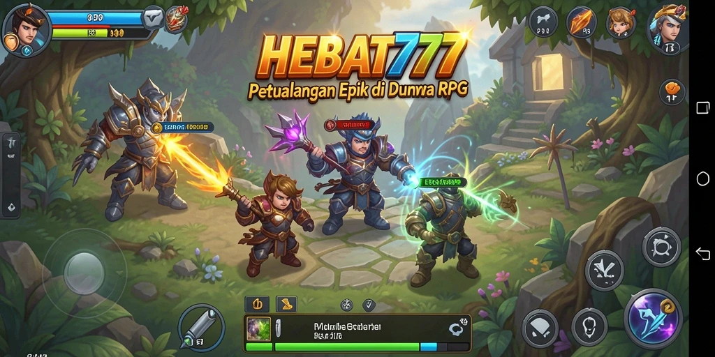 Screenshot gameplay HEBAT777 yang menunjukkan aksi RPG seru.