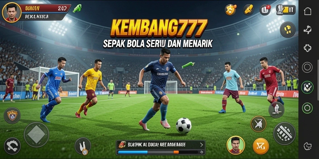 Tampilan gameplay KEMBANG777 yang menegangkan dalam permainan sepak bola.