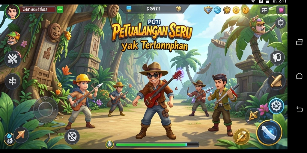 Tampilan gameplay menakjubkan di PG11, penuh dengan aksi petualangan.