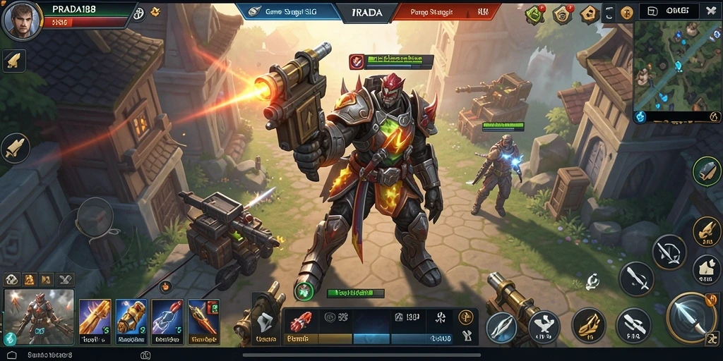 Screenshot gameplay PRADA188 yang menampilkan aksi adu strategi.