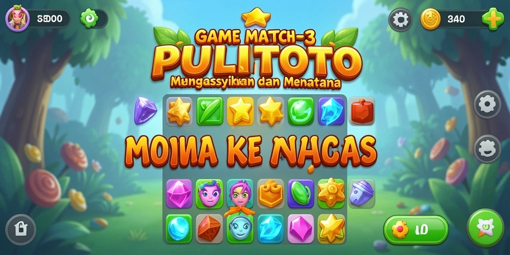 Tampilan gameplay seru di PULITOTO dengan grafis warna-warni.