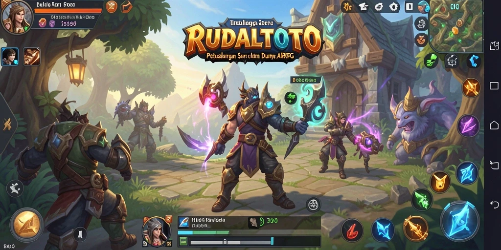 Screenshot RUDALTOTO menunjukkan adegan pertarungan yang seru dan mendebarkan di dunia ARPG.