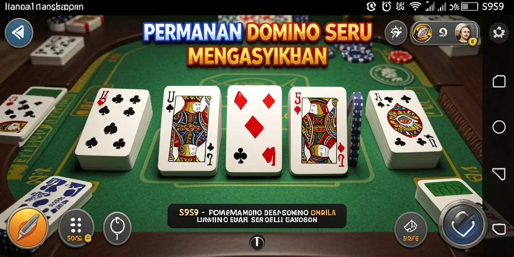 Tampilan permainan Domino yang menarik di S9S9.