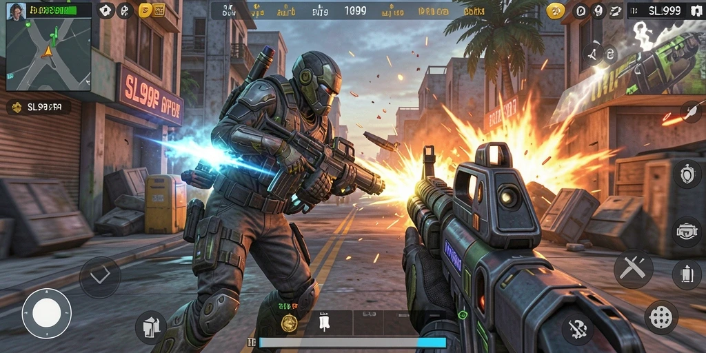 Tampilan gameplay SL999 yang mengasyikkan dan penuh aksi.
