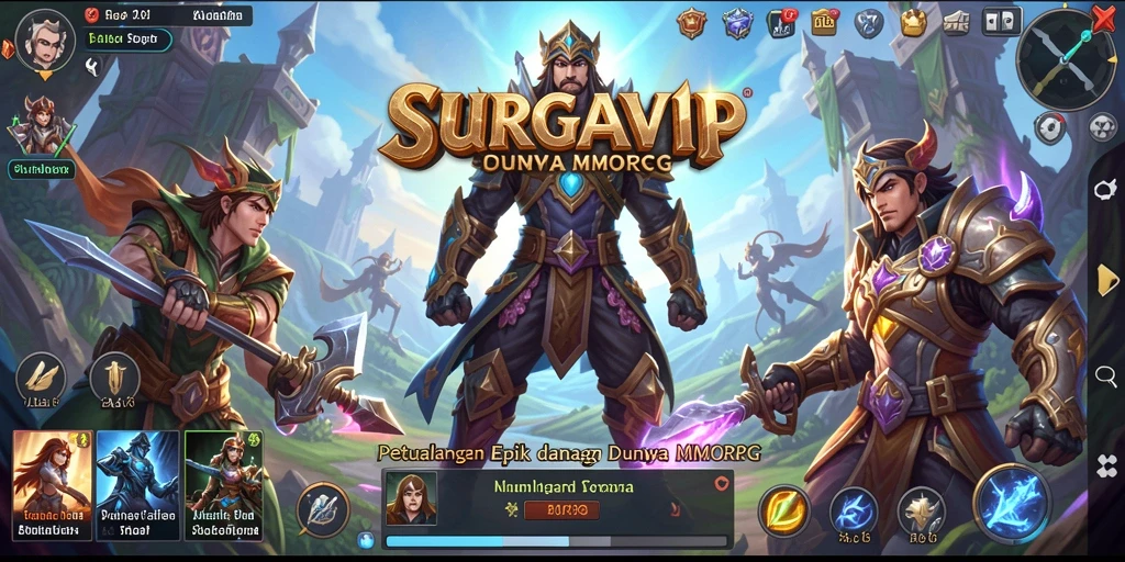 Screenshot gameplay SURGAVIP yang menunjukkan aksi seru dalam MMORPG.